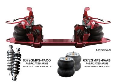 '63-'72 Chevy C-10 Front Suspension - Front Suspension w/Fabricated Arms & Coilover Brackets